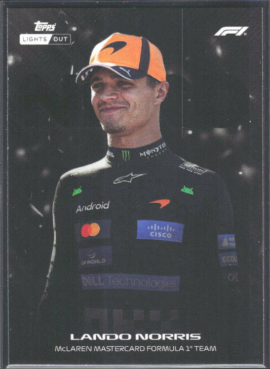 2026 Topps Formula 1 Lights Out Nero Lando Norris - framsida