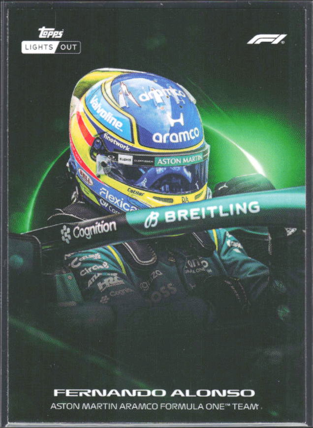 2026 Topps Formula 1 Lights Out Halo Fernando Alonso - framsida