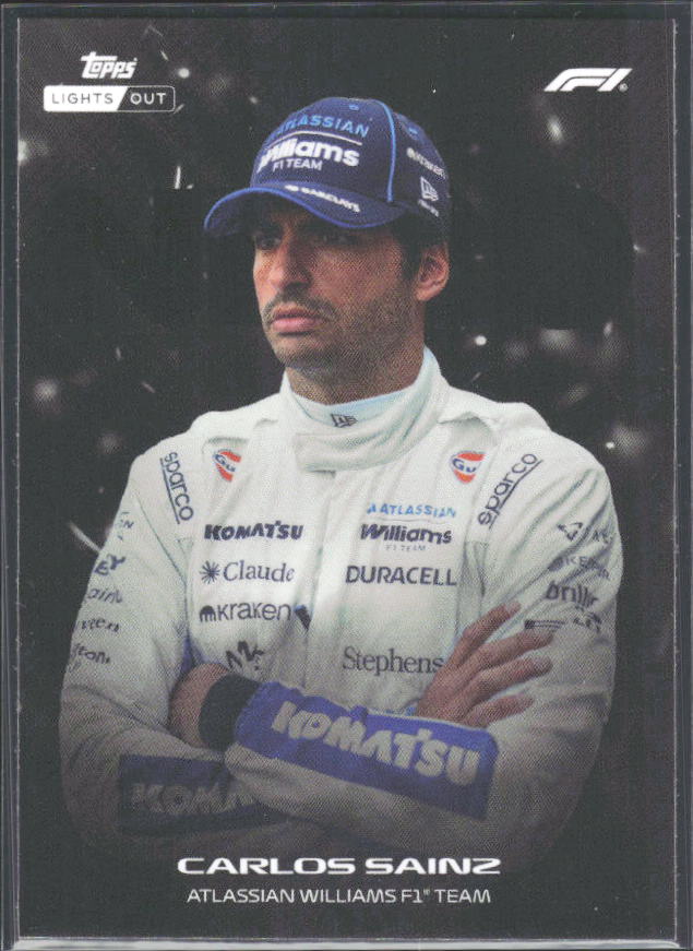 2026 Topps Formula 1 Lights Out Nero Carlos Sainz - framsida