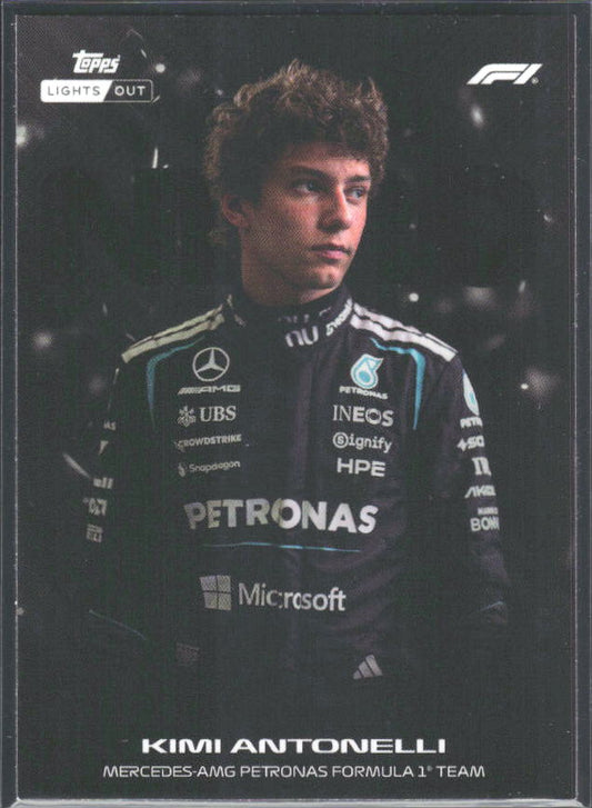 2026 Topps Formula 1 Lights Out Nero Kimi Antonelli - framsida