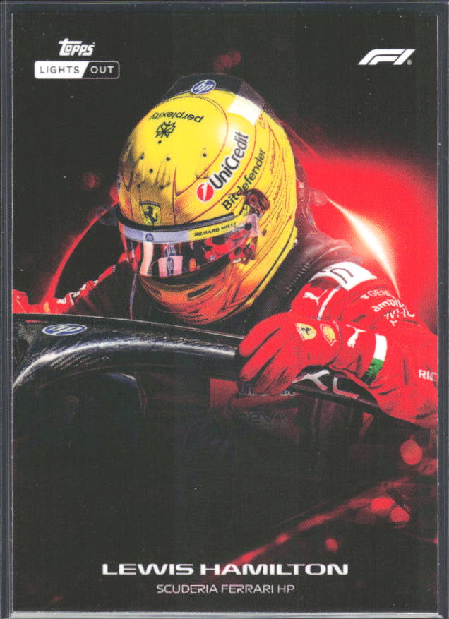 2026 Topps Formula 1 Lights Out Halo Lewis Hamilton - framsida