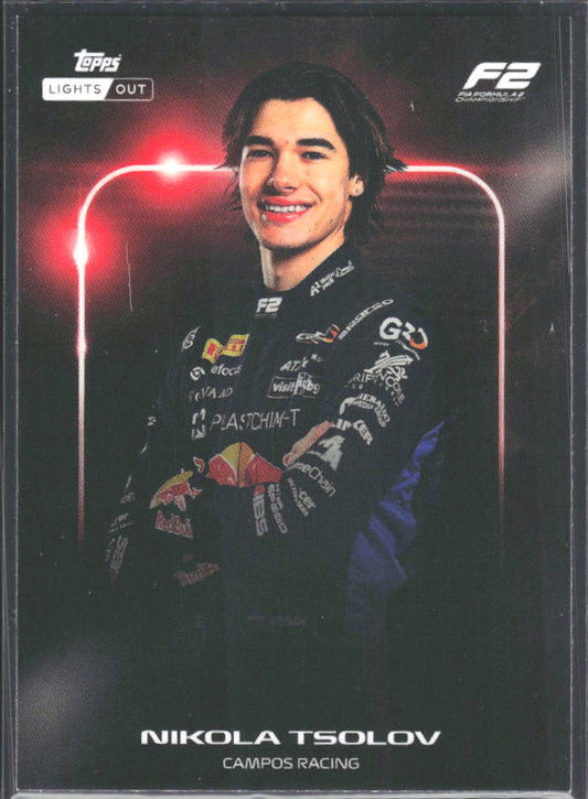 2026 Topps Formula 1 Lights Out Next Gen Nikola Tsolov - framsida