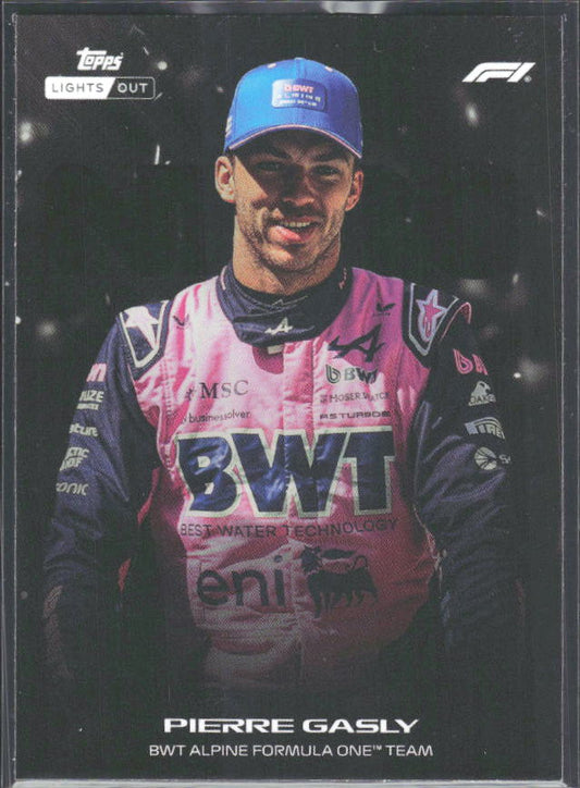 2026 Topps Formula 1 Lights Out Nero Pierre Gasly - framsida