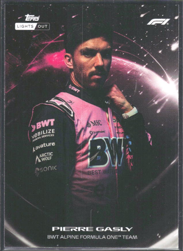 2026 Topps Formula 1 Lights Out Lights Out Pierre Gasly - framsida