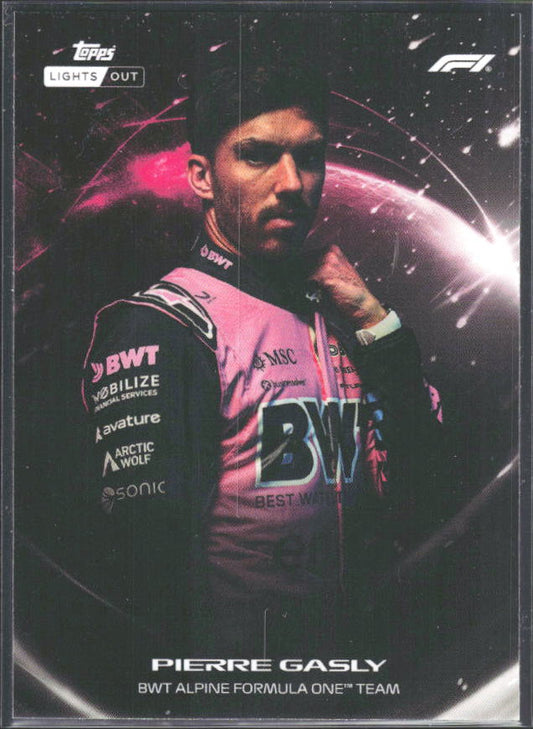 2026 Topps Formula 1 Lights Out Lights Out Pierre Gasly - framsida