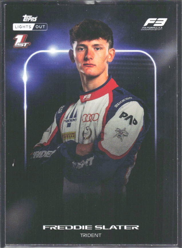 2026 Topps Formula 1 Lights Out Next Gen Freddie Slater - framsida