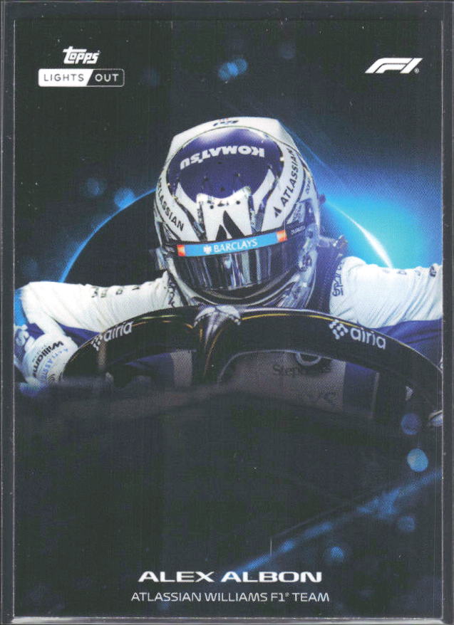 2026 Topps Formula 1 Lights Out Halo Alex Albon - framsida