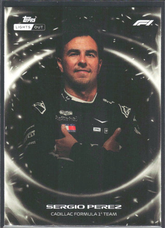 2026 Topps Formula 1 Lights Out Ignite Sergio Perez - framsida