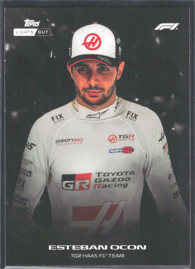 2026 Topps Formula 1 Lights Out Nero Esteban Ocon - framsida