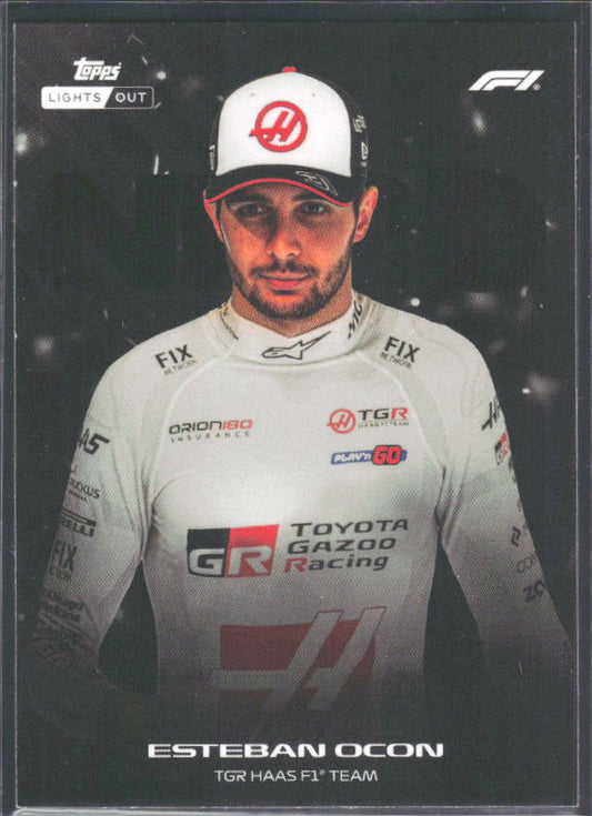 2026 Topps Formula 1 Lights Out Nero Esteban Ocon - framsida