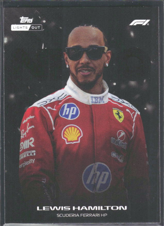 2026 Topps Formula 1 Lights Out Nero Lewis Hamilton - framsida