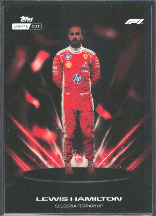 2026 Topps Formula 1 Lights Out Lumina Lewis Hamilton - framsida