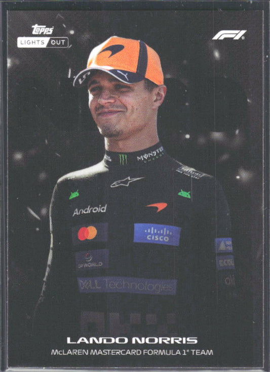 2026 Topps Formula 1 Lights Out Nero Lando Norris - framsida