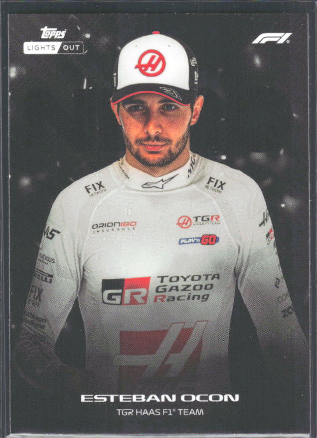 2026 Topps Formula 1 Lights Out Nero Esteban Ocon - framsida