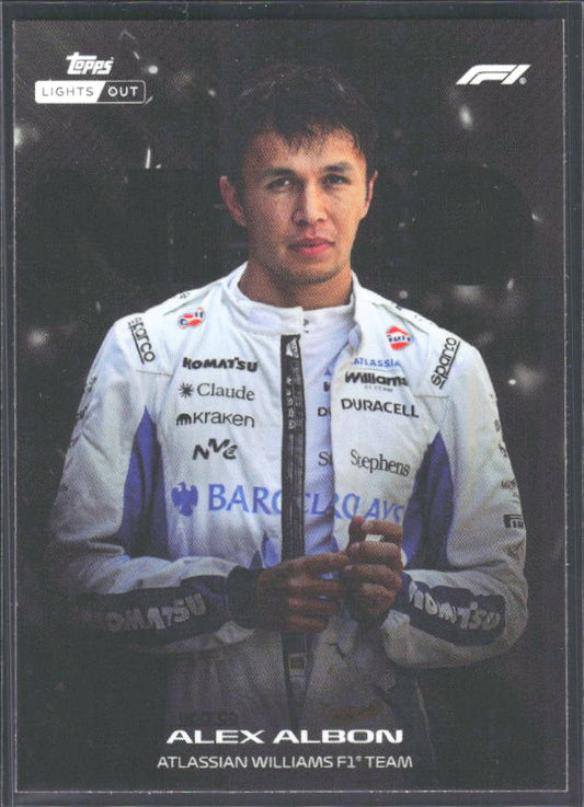 2026 Topps Formula 1 Lights Out Nero Alex Albon - framsida