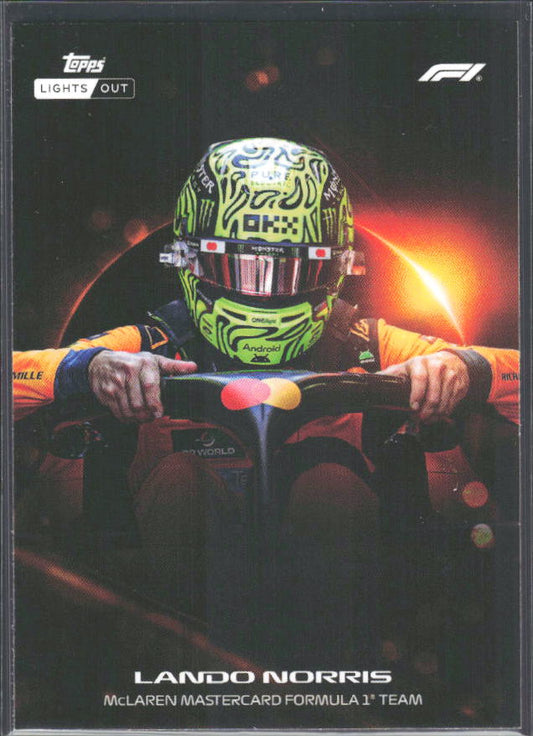 2026 Topps Formula 1 Lights Out Halo Lando Norris - framsida