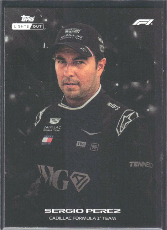 2026 Topps Formula 1 Lights Out Nero Sergio Perez - framsida