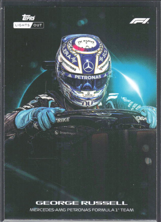 2026 Topps Formula 1 Lights Out Halo George Russell - framsida
