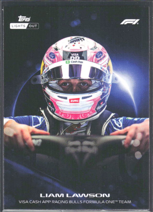 2026 Topps Formula 1 Lights Out Halo Liam Lawson - framsida