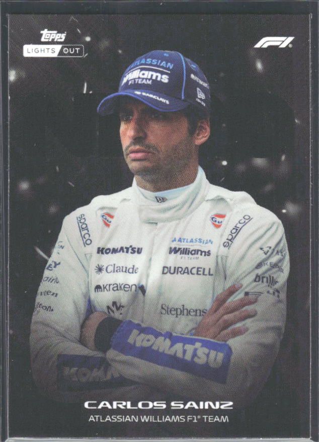 2026 Topps Formula 1 Lights Out Nero Carlos Sainz - framsida