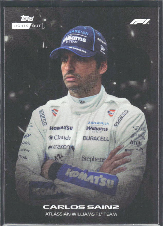 2026 Topps Formula 1 Lights Out Nero Carlos Sainz - framsida