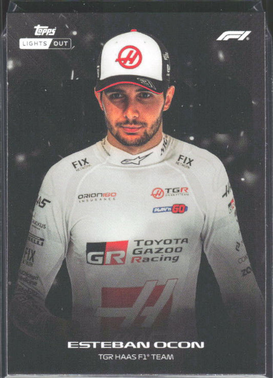 2026 Topps Formula 1 Lights Out Nero Esteban Ocon - framsida