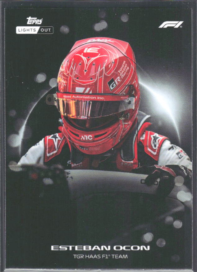 2026 Topps Formula 1 Lights Out Halo Esteban Ocon - framsida