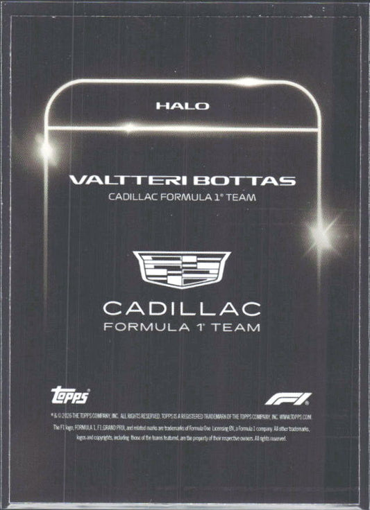 2026 Topps Formula 1 Lights Out Halo Valtteri Bottas - baksida