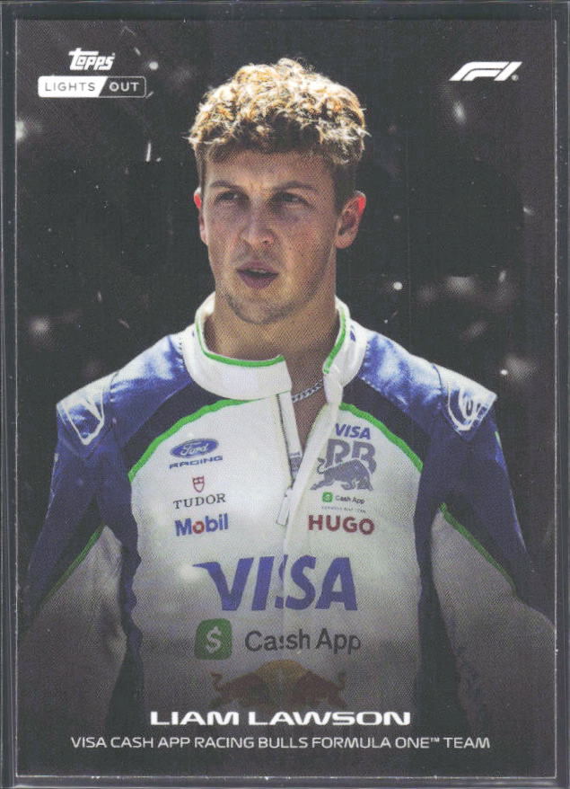 2026 Topps Formula 1 Lights Out Nero Liam Lawson - framsida