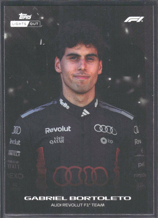 2026 Topps Formula 1 Lights Out Nero Gabriel Bortoleto - framsida