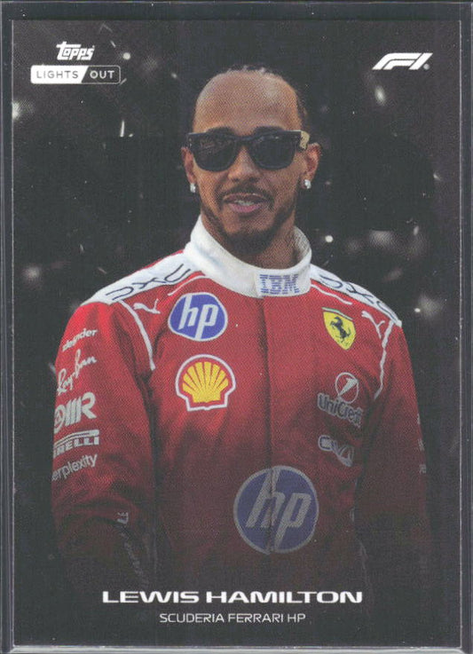 2026 Topps Formula 1 Lights Out Nero Lewis Hamilton - framsida