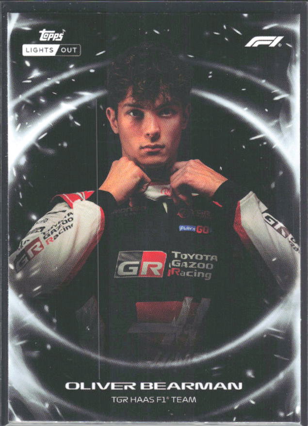 2026 Topps Formula 1 Lights Out Ignite Oliver Bearman - framsida