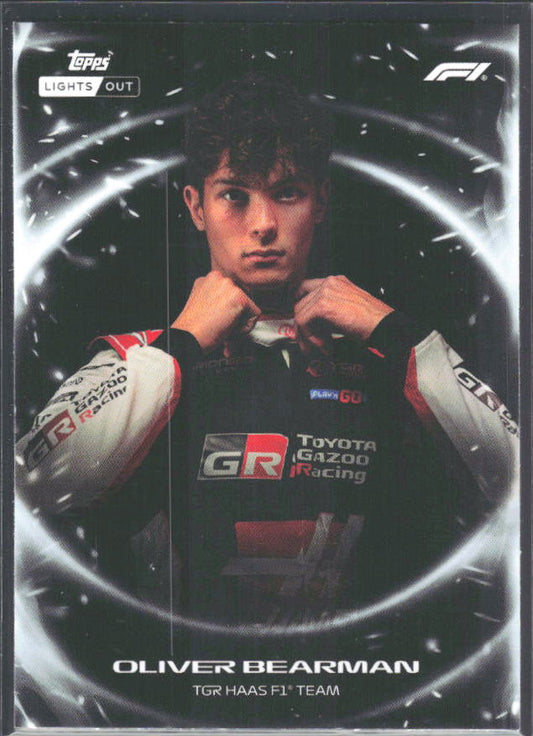 2026 Topps Formula 1 Lights Out Ignite Oliver Bearman - framsida