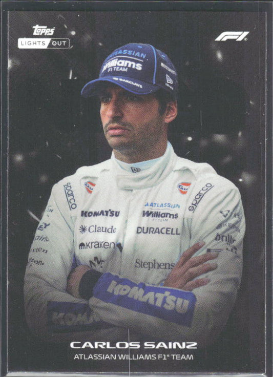 2026 Topps Formula 1 Lights Out Nero Carlos Sainz - framsida