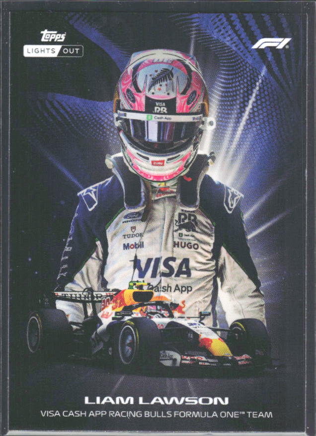 2026 Topps Formula 1 Lights Out Radiance Liam Lawson - framsida