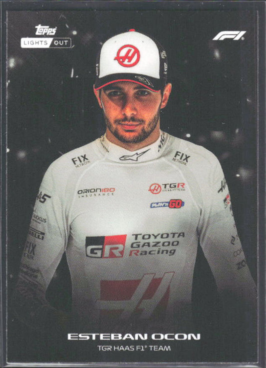 2026 Topps Formula 1 Lights Out Nero Esteban Ocon - framsida