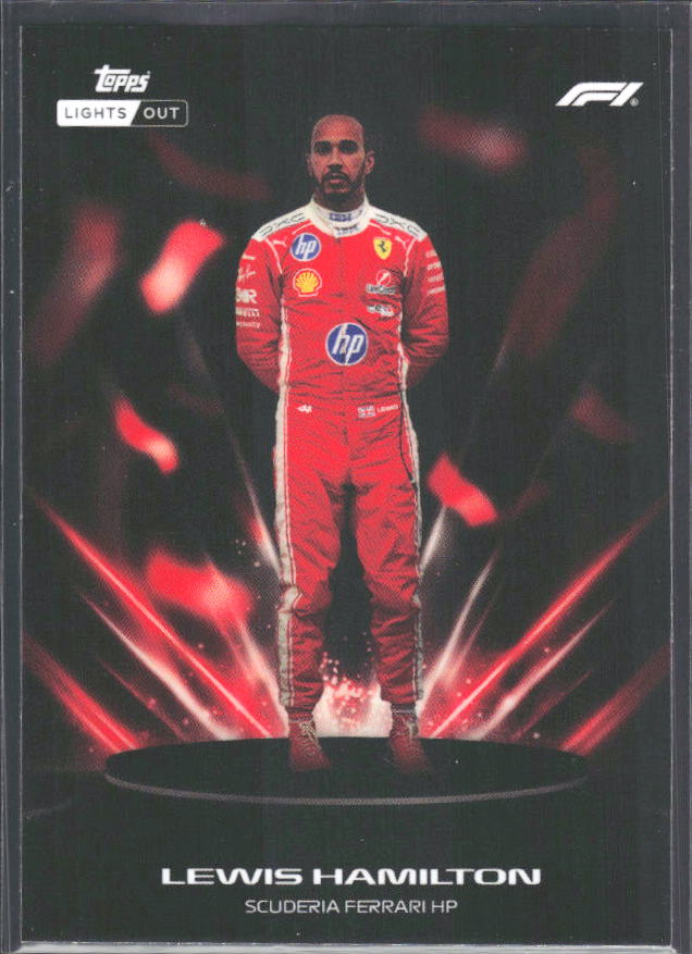 2026 Topps Formula 1 Lights Out Lumina Lewis Hamilton - framsida