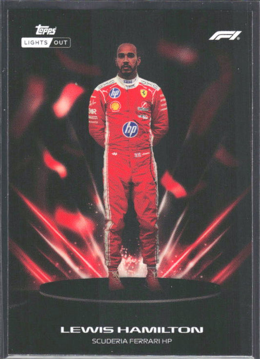 2026 Topps Formula 1 Lights Out Lumina Lewis Hamilton - framsida