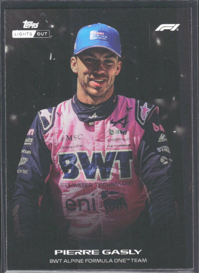 2026 Topps Formula 1 Lights Out Nero Pierre Gasly - framsida