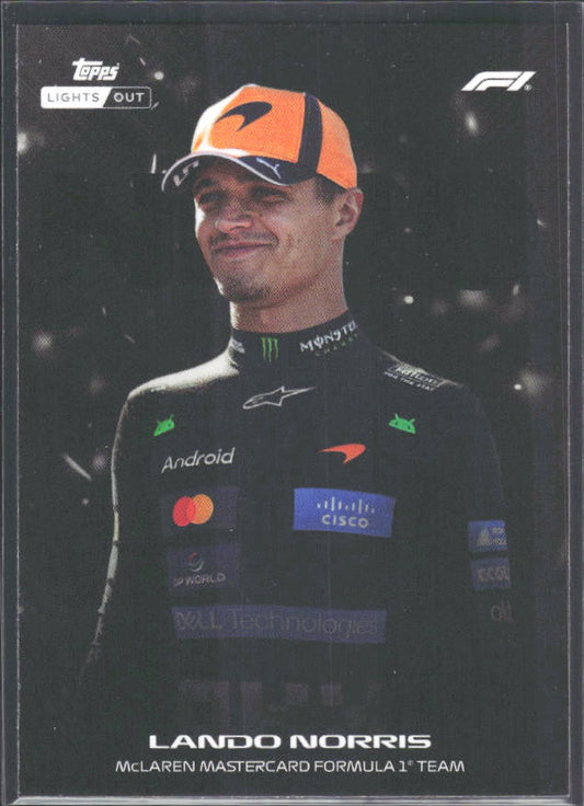 2026 Topps Formula 1 Lights Out Nero Lando Norris - framsida