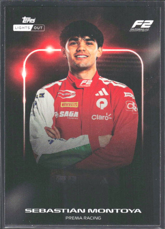 2026 Topps Formula 1 Lights Out Next Gen Sebastián Montoya - framsida