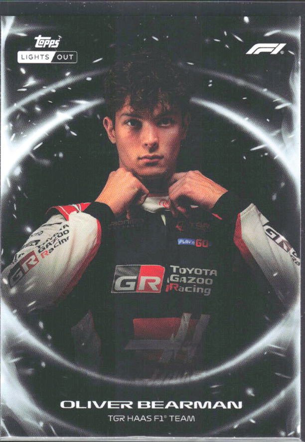 2026 Topps Formula 1 Lights Out Ignite Oliver Bearman - framsida
