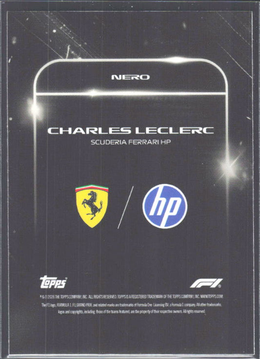 2026 Topps Formula 1 Lights Out Nero Charles Leclerc - baksida