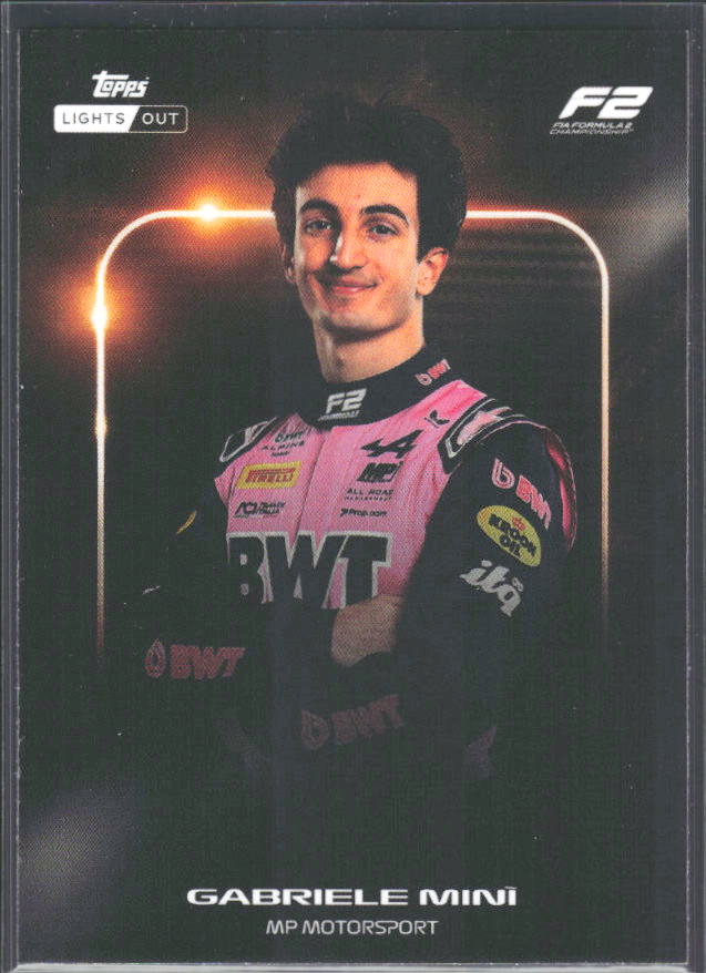 2026 Topps Formula 1 Lights Out Next Gen Gabriele Minì - framsida