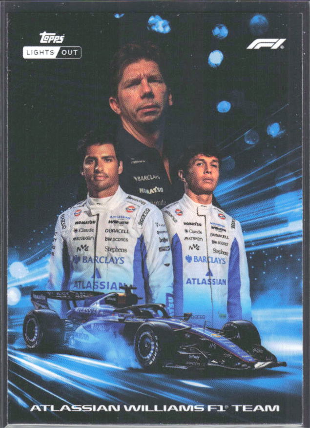2026 Topps Formula 1 Lights Out Powertrain James Vowles / Alex Albon / Carlos Sainz - framsida