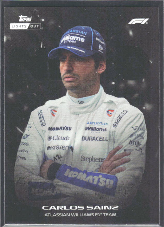 2026 Topps Formula 1 Lights Out Nero Carlos Sainz - framsida