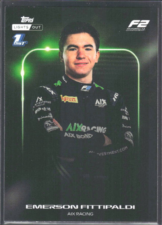 2026 Topps Formula 1 Lights Out Next Gen Emerson Fittipaldi - framsida