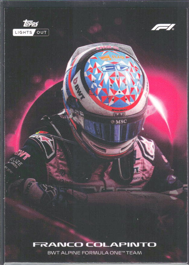 2026 Topps Formula 1 Lights Out Halo Franco Colapinto - framsida