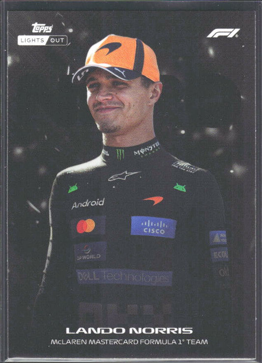 2026 Topps Formula 1 Lights Out Nero Lando Norris - framsida