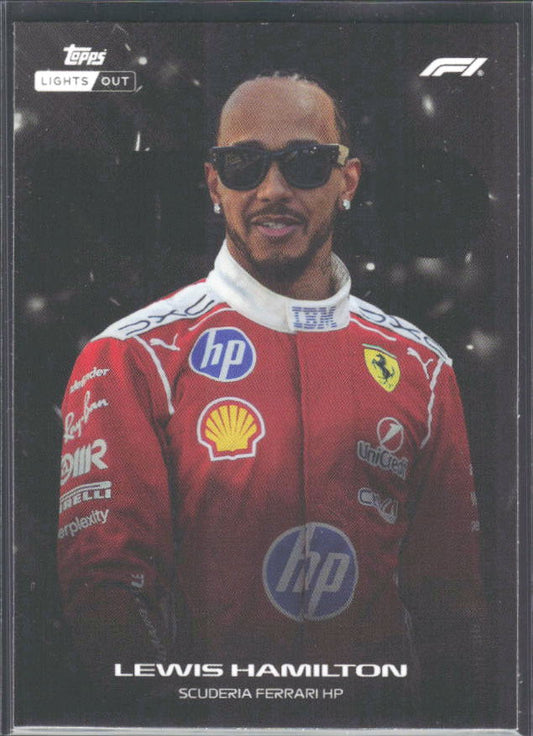 2026 Topps Formula 1 Lights Out Nero Lewis Hamilton - framsida